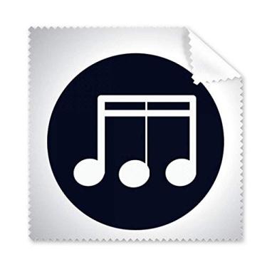 Imagem de Pano de limpeza Triple-Demiquaver com notas musicais, preto, 5 peças