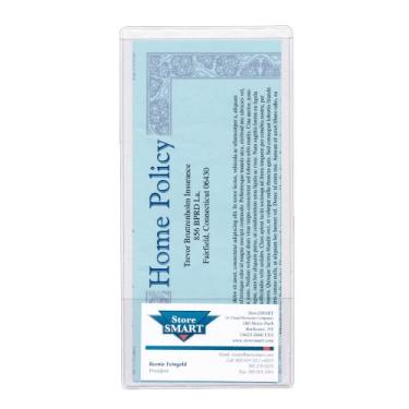 Imagem de StoreSMART – suporte de brochura com bolso para cartão de visita – plástico de vinil transparente – 21,6 cm x 10,16 cm – RE9414-10, 10-Pack
