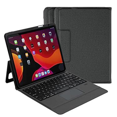 Imagem de RAPOO Teclado Bluetooth de 12,9 polegadas para iPad Pro 6ª geração (2022) 5ª geração (2021), 4ª geração (2020) 3ª geração (2018), capa protetora fina com rotação de 360°, capa com suporte para Apple Pencil, preto fosco