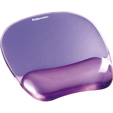 Imagem de Fellowes Mousepad transparente de gel e descanso de pulso - roxo, 23 cm x 20 cm