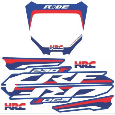 Imagem de Kit Adesivo Take Aletas Tanque Number Plate Biker R1de Crf 230
