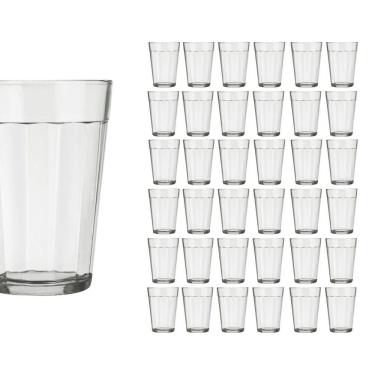 Imagem de Jogo 36 Copo Americano Clássico 190ml Vidro Café Chopp Nadir