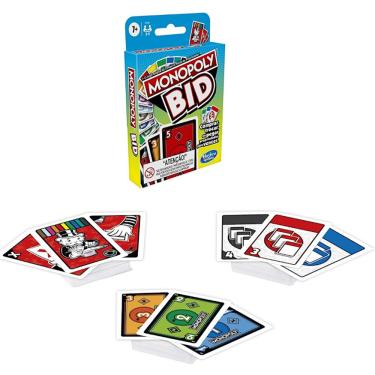 Imagem de Jogo de Cartas Monopoly Bid Hasbro Gaming RF F1699