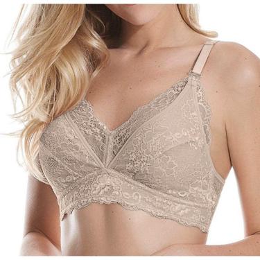 Imagem de Sutiã Amamentação Para Gestantes Rendado Sem Bojo Liebe Ref.413400