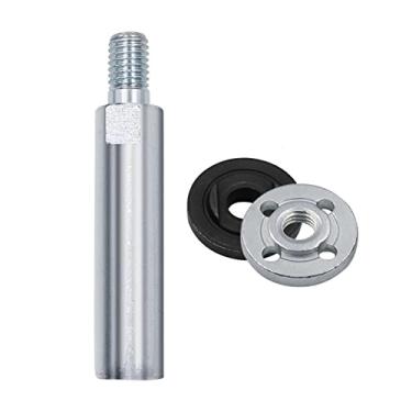 Imagem de Newmind Haste de conexão de extensão de esmerilhadeira angular, eixo de extensão de 80 mm de furo de rosca M10 de 3/8", conjunto de eixo de aço inoxidável, alavanca de adaptador de máquina de polimento, haste e placa