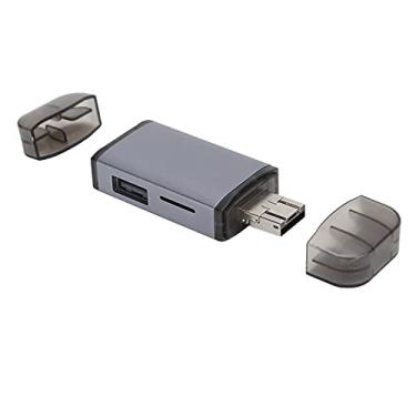 Imagem de Leitor de cartão , leitor de cartão USB 3.0 OTG 3 em 1, adaptador para USB, adaptador de cartão OTG para cartão de memória TF SD, adequado para PC/laptop/smartphones/tablets
