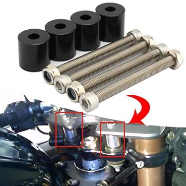 Imagem de FINMOKAL Braçadeira de montagem de guiador CNC para Suzuki HAYABUSA GSXR1300 GSX1300R 1999-2019