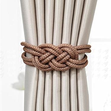 Imagem de Pçs/conjunto Cortina Magnética Fivela Fivela Retenções Clipe Ímã Para Cortina Rod Tie Backs Cintos Pendurados Corda Acessórios Acessórios Cortina Decoração do Quarto, U,47cm