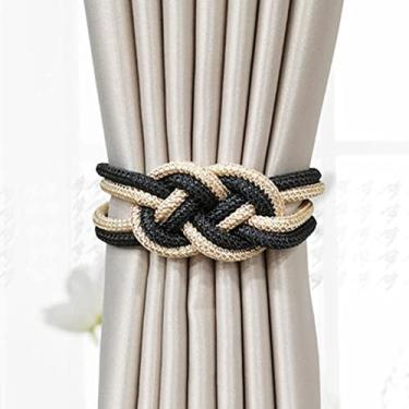 Imagem de 2 Pçs/conjunto Cortina Magnética Fivela Fivela Retenções Clipe Ímã Para Cortina Rod Tie Backs Cintos Pendurados Corda Acessórios Acessórios Cortina Decoração do Quarto, Q, 47cm