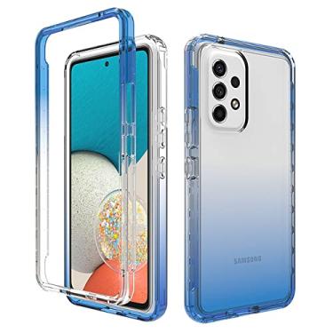 Imagem de Capa transparente de proteção forte para Samsung Galaxy A53 A13 A33 5G A73 A23 A22 A12 A52S A52 A72 A32 S22 Ultra S21 FE S20 Plus, Azul, para A22 5G SM, A226