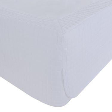 Imagem de Buddemeyer Saia para cama box King Cetim 270 Fios Bud Vision New Colors II 100% Algodão Penteado Branco