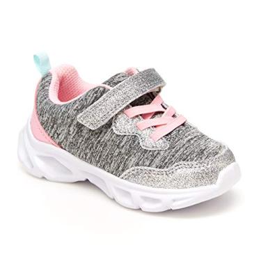 Imagem de Carter's Tênis de corrida infantil unissex Porto, Cinza, 5 Toddler