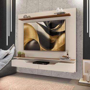 Imagem de Painel De Sala Para TV Até 60 Polegadas Off White Freijó Lolita Shop JM