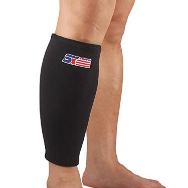 Imagem de Tingpai SX561 Protetor de suporte de esti mento de panturrilha espo vo envoltório de canela corrida bandagem manga de perna
