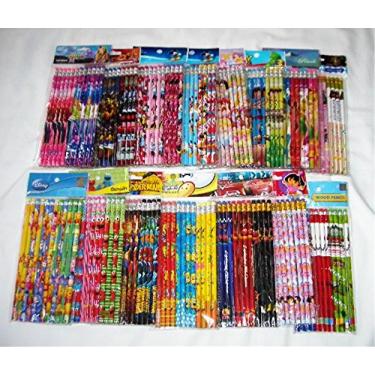 Imagem de Disney 120 pcs Cartoon Character Licensed Wooden Pencil School Party Bag Fillers
