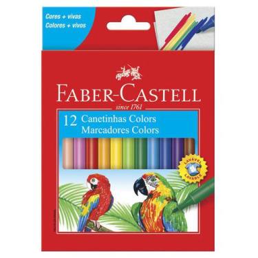 Imagem de Canetinha Hidrográfica Colors 12 Cores Faber Castell - Faber-Castell
