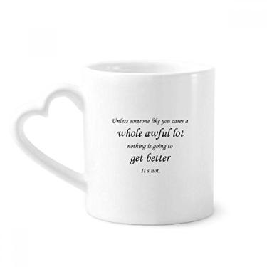 Imagem de Caneca Everything Change If Someone Likes You Coffee Ceramic Drinkware Copo de coração de vidro