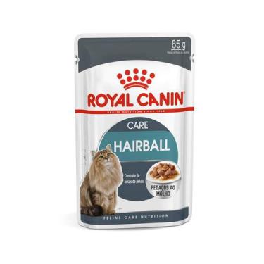 Imagem de Ração Úmida Royal Canin Feline - Gatos Adultos Sachê Hairball Care - 8
