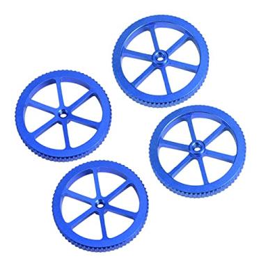 Imagem de ＫＬＫＣＭＳ 4 peças de impressora 3D azul porcas de nivelamento manuais, giratórias M5, para peças de impressora 3D Ender 5