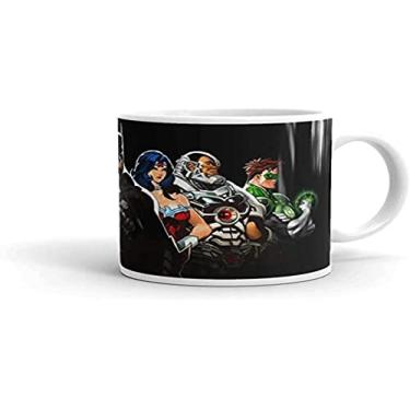Imagem de Canequeiro Store Liga da Justiça Batman Caneca de Porcelana Personalizada, Multicor, 10 x 10 x 10 cm
