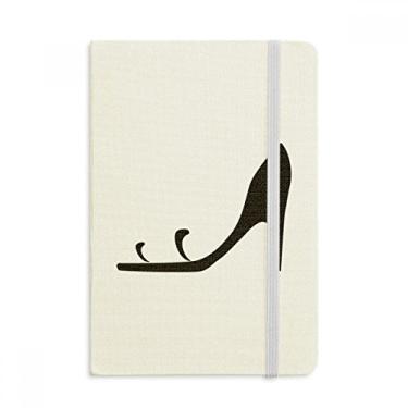 Imagem de Caderno de desenho simples de salto alto preto oficial de tecido capa dura diário clássico