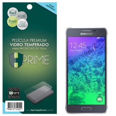 Imagem de Pelicula de Vidro temperado 9h HPrime para Samsung Galaxy Alpha, Hprime, Película Protetora de Tela para Celular, Transparente