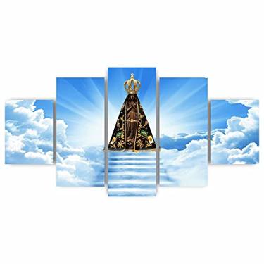 Imagem de x4adesivos Quadros Decorativos Mosaico MDF Nossa Senhora Aparecida 115x60cm