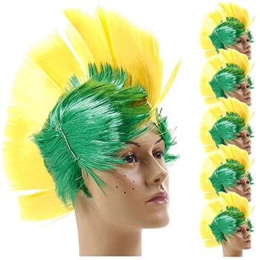 Imagem de Peruca Neymar Moicano Copa Mundo 5 PEÇAS CBRN06014