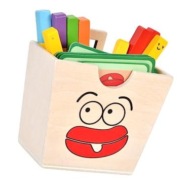 Imagem de CANIGHT 1 Conjunto De Quebra-Cabeça Educacional De Madeira De Madeira Playset De Madeira Jogo De Cognição De Correspondência De Cores Jogo De Correspondência De Madeira Chips De