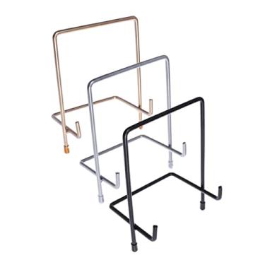 Imagem de Ciieeo 3 Pçs Porta-Retratos Estante De Metal Estante De Celular Prateleiras Para Livros Estante De Mesa Placa Decorativa Suporte De Jornal Suporte De Exibição Suporte De Revista