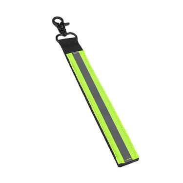 Imagem de Esquirla Luva de combate a incêndio Alça reflexiva de nylon Coleira de segurança reflexiva Luvas de construção Suporte para luvas de clima frio, Verde Ajustável