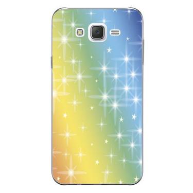 Imagem de Capa Case Capinha Samsung Galaxy  J7 Arco Iris Brilhos - Showcase