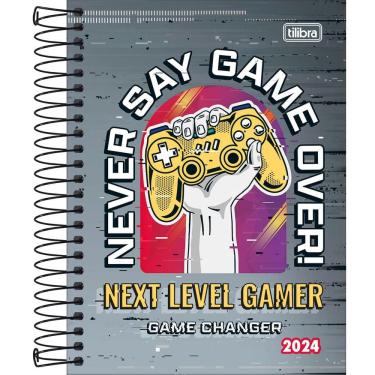 Imagem de Agenda Diária Espiral Pepper Preta M4 2024 - Tilibra Agenda Masculina Decorada