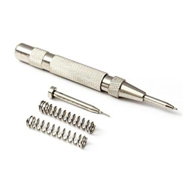 Imagem de DAGIJIRD Ferramenta de reparo de pulseira de relógio de pressão de mola de metal para punção de pulseira de elo removedor de pino de relógio removedor de pino perfurador