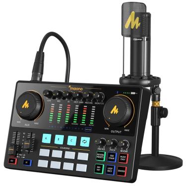 Imagem de Maonocaster-AME2A Placa de som com microfone XLR  interface de áudio  Podcasting para Youtube  DJ
