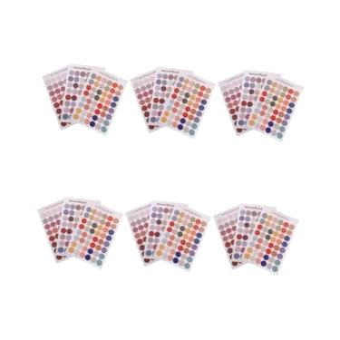 Imagem de ifundom 18 Folhas Adesivos fotográficos de bolinhas rótulos de adesivos de círculo adesivo colorido decoração adesivos de envelope multifuncionais adesivos de scrapbook delicados portátil