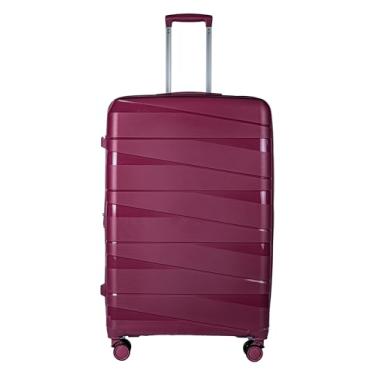 Imagem de Mala Grande (32KG) em Polipropileno 4 rodas 360º - Ultraleve India (Vinho)