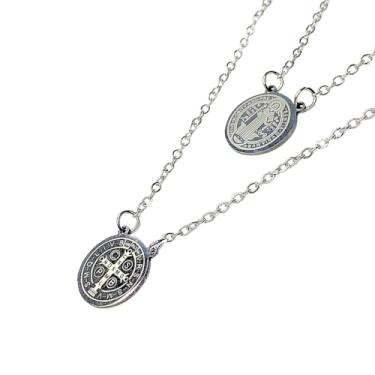 Imagem de Colar Cordão Corrente Escapulário Em Aço Inox Masculino