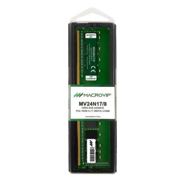 Imagem de Memória 8GB Macrovip DDR4 2400Mhz CL17 - MV24N17/8