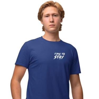 Imagem de Camisa Camiseta Genuine Grit Masculina Estampada Algodão 30.1 Seek - GG - Azul Marinho