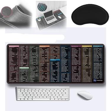 Imagem de Teclado Quick Key super grande, antiderrapante, tapete de teclado com fórmula de atalho (40 x 90 cm, tipo 3)