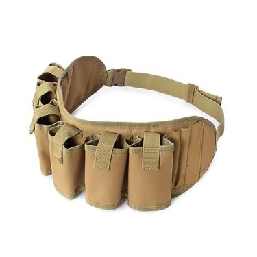Imagem de MiOYOOW Cinto de cerveja, coldre de lata de refrigerante de cerveja, bolsa de cintura ajustável com bolso interno e suporte de caneta para festas de churrasco, comporta 6 latas, Marrom, Clássico