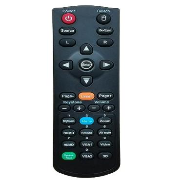 Imagem de Greenafil Controle remoto de substituição compatível com projetor OPTOMA ZX210ST, ZW212ST, ZW210ST, EH300, EH501, HD25, EH501, HD30B, DH1011, HD131X, HD2500, HD25e, HD25LV, X401, ZX212ST