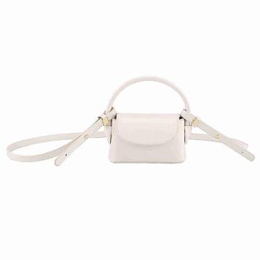 Imagem de Ayliss Mini bolsa feminina mini alça superior clutch bolsa tiracolo bolsa bolsa bolsa fofa bolsa de batom Y2K acessórios presente, Off-white, Mini