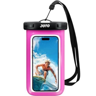 Imagem de JOTO Bolsa universal impermeável para celular bolsa seca para iPhone 14 13 12 11 Pro Max Mini Xs XR X 8 7 6S Plus SE, Galaxy S21 S20 S10 Plus Note 10+ 9, Pixel 4 XL até 7 polegadas - rosa