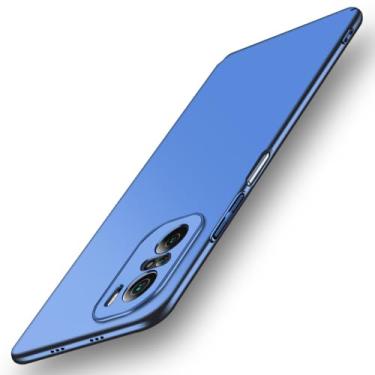 Imagem de Capa traseira rígida para PC ultrafina para Xiaomi Mi 12 12T 12S 12X 11 11T 10 10T Lite Pro Capa de telefone de cor sólida ultra fosca, azul, para MI 10 PRO