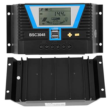 Imagem de Controlador Solar 30A 12V / 24V / 36V / 48V Controle de Carregamento, Reconhecimento Inteligente, Forte e Durável, para Chumbo-ácido Selado, Gel, Baterias de Lítio, Com Saída