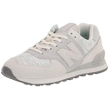 Imagem de New Balance Tênis masculino com cadarço 574-v2, Cinza/cinza, 41