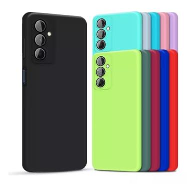 Imagem de Capa Capinha Compatível Samsung A55 5g Proteção Aveludado Premium (PRETO)