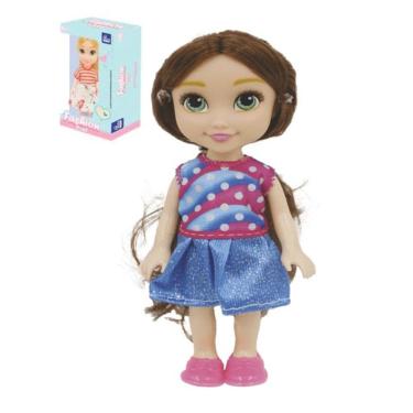 Imagem de Mini Boneca Fashion Doll Morena Vestidos - FENIX